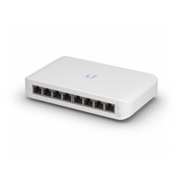 Ubiquiti Switch UniFi 8xRJ45 GBit Managed 4xPoE 52W Wall-Mountable, Fanless, internal PSU