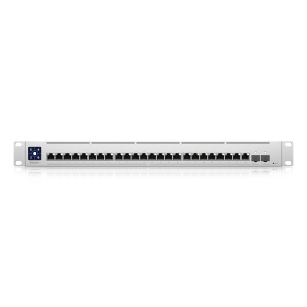 Ubiquiti Switch UniFi 24xRJ45 10G/2xSFP28 25G Managed 19" Rack-Mountable, 1,3" Touchscreen