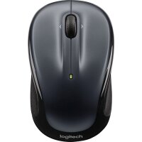 Logitech Mouse M325s Wireless Dark Silver Wireless, Optisch, 1000 dpi, 3 Tasten