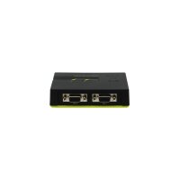 LevelOne KVM-Switch 2 PC VGA+USB+Audio Black E.