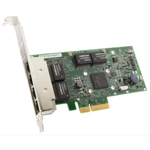 BC 1 GbE 4-port Server Adapter NetXtreme BCM5719-4P (4xRJ45) bulk PCIe 2.0 x4 incl. full height and low profile bracket