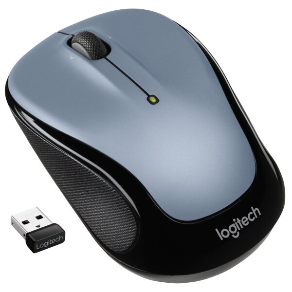 Logitech Mouse M325s Wireless Light Silver Wireless, Optisch, 1000 dpi, 3 Tasten