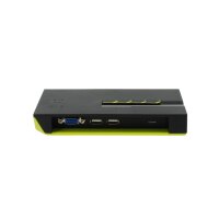 LevelOne KVM-Switch 4 PC VGA+USB Black Edition