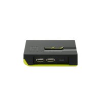 LevelOne KVM-Switch 2 PC VGA+USB Black Edition