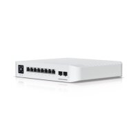 Ubiquiti Switch UniFi 8xRJ45 GBit/2xSFP+ Managed PoE+ 120W Wall-Mountable, 1,3" Touchscreen